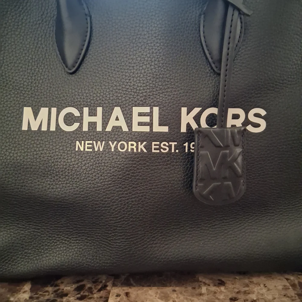 Michael Kors Black Leather Tote - Picture 2 of 8